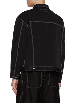 背面 - 点击放大 - COMME DES GARÇONS HOMME - Contrast Stitch Trucker Jacket