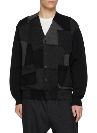 首图 - 点击放大 - COMME DES GARÇONS HOMME - Patchwork Wool Cardigan