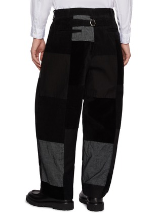 背面 - 点击放大 - COMME DES GARÇONS HOMME - Patchwork Multi Fabric Cotton Pants
