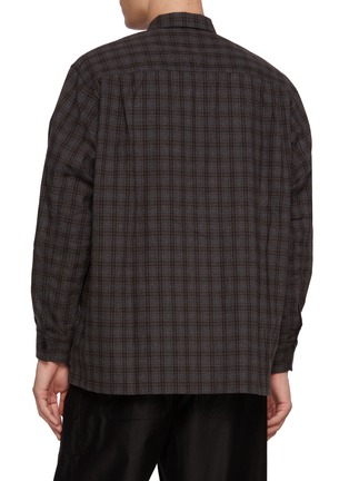 背面 - 点击放大 - COMME DES GARÇONS HOMME - Flannel Checkered Cotton Shirt