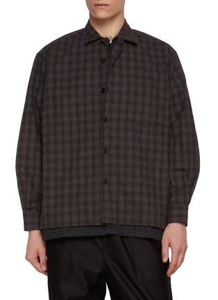 首图 - 点击放大 - COMME DES GARÇONS HOMME - Flannel Checkered Cotton Shirt