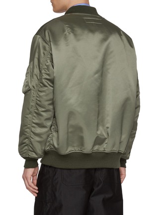 背面 - 点击放大 - COMME DES GARÇONS HOMME - Deep V-Neck Bomber Jacket