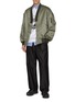 模特儿示范图 - 点击放大 - COMME DES GARÇONS HOMME - Deep V-Neck Bomber Jacket