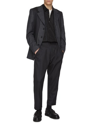 模特儿示范图 - 点击放大 - COMME DES GARÇONS HOMME - Panelled Cotton Shirt