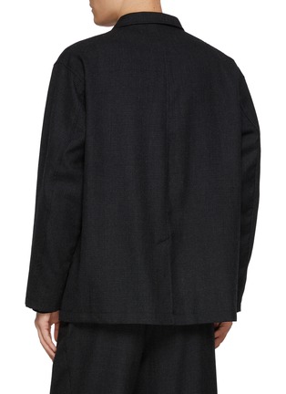 背面 - 点击放大 - COMME DES GARÇONS HOMME - Houndstooth Quilted Pocket Single Breasted Wool Blazer