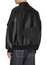 背面 - 点击放大 - COMME DES GARÇONS HOMME - Faux Leather Patchwork Zip Up Jacket
