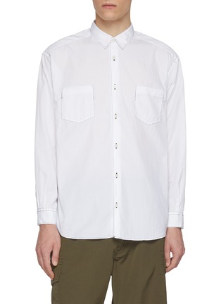 首图 - 点击放大 - COMME DES GARÇONS HOMME - Contrast Stitch Cotton Pocket Shirt