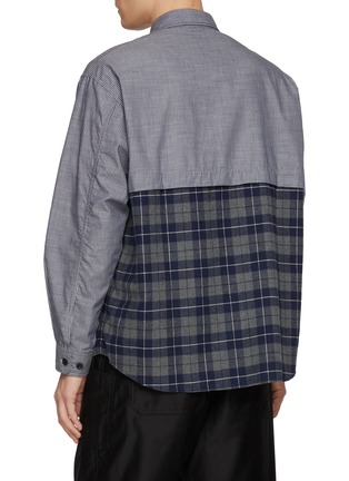 背面 - 点击放大 - COMME DES GARÇONS HOMME - Half Check Half Stripe Cotton Shirt
