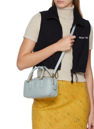 正面 -点击放大 - MIU MIU - 中号 ARCADIE 皮革手提包
