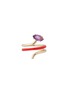 首图 - 点击放大 - BEA BONGIASCA - Long Vine 9K Gold Amethyst Enamel Ring — EU 54