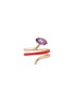 首图 - 点击放大 - BEA BONGIASCA - Long Vine 9K Gold Amethyst Enamel Ring — EU 50
