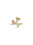 首图 - 点击放大 - BEA BONGIASCA - Baby Vine Tendril 9K Gold Silver Peridot Enamel Ring
