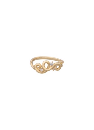 首图 - 点击放大 - BEA BONGIASCA - Loop 9K Gold Diamond Ring — EU 54