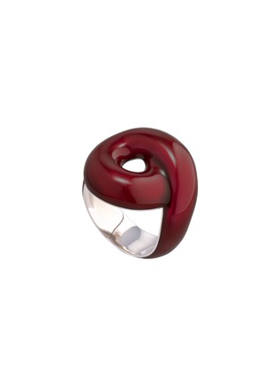 细节 - 点击放大 - BEA BONGIASCA - Tarallo Sterling Silver Enamel Ring — EU 56