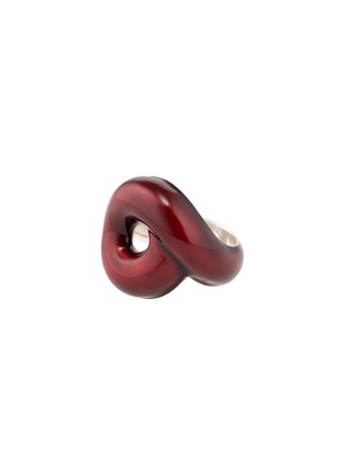 首图 - 点击放大 - BEA BONGIASCA - Tarallo Sterling Silver Enamel Ring — EU 56