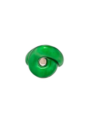 首图 - 点击放大 - BEA BONGIASCA - Tarallo Sterling Silver Enamel Ring — EU 40