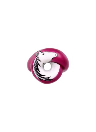 首图 - 点击放大 - BEA BONGIASCA - Tarallo Sterling Silver Enamel Ring — EU 50