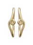首图 - 点击放大 - BEA BONGIASCA - Long Wave 9K Gold Hoop Earrings