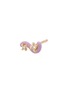 首图 - 点击放大 - BEA BONGIASCA - Mini Loop 9K Gold Diamond Enamel Single Earring