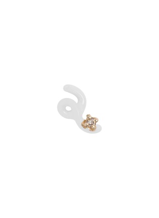 首图 - 点击放大 - BEA BONGIASCA - Mini Loop 9K Gold Diamond Enamel Single Earring