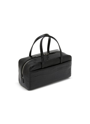细节 - 点击放大 - NOTHING WRITTEN - Pocket Croc Embossed Leather Tote Bag