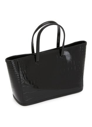 细节 - 点击放大 - NOTHING WRITTEN - Ain Croco Embossed Leather Tote Bag