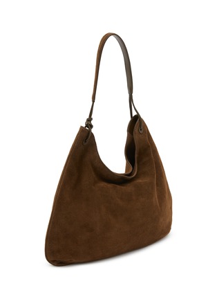 细节 - 点击放大 - NOTHING WRITTEN - Medium Suede Leather Hobo Bag