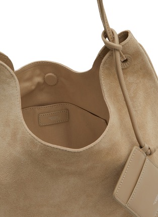 细节 - 点击放大 - NOTHING WRITTEN - Medium Suede Shoulder Hobo Bag