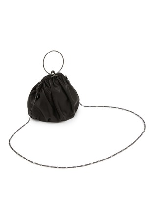 细节 - 点击放大 - DISCORD YOHJI YAMAMOTO BAGS - Clasp Draped Leather Pouch