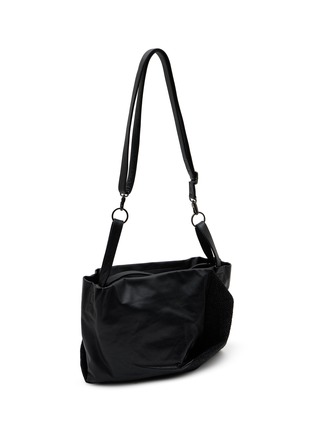 细节 - 点击放大 - DISCORD YOHJI YAMAMOTO BAGS - Medium Draped Tulip Leather Handbag