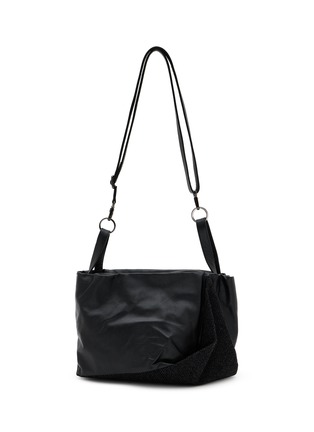 首图 - 点击放大 - DISCORD YOHJI YAMAMOTO BAGS - Medium Draped Tulip Leather Handbag