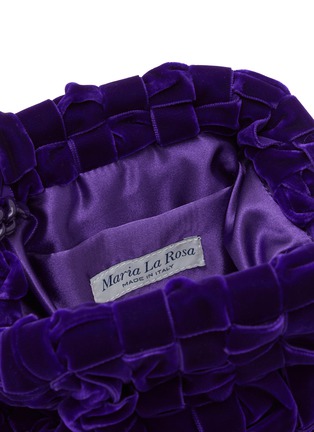细节 - 点击放大 - MARIA LA ROSA BAGS - Mini Game Faux Velvet Clutch