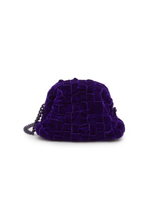 首图 - 点击放大 - MARIA LA ROSA BAGS - Mini Game Faux Velvet Clutch