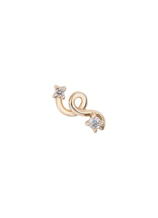 首图 - 点击放大 - BEA BONGIASCA - Mini Loop 9K Gold Diamond Single Earring