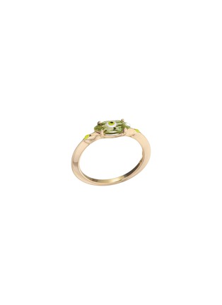 首图 - 点击放大 - BEA BONGIASCA - Big Eye 9K Gold Enamel Peridot Ring — EU 54