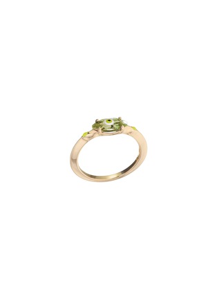 首图 - 点击放大 - BEA BONGIASCA - Big Eye 9K Gold Enamel Peridot Ring — EU 50