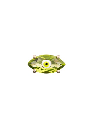 首图 - 点击放大 - BEA BONGIASCA - Big Eye 9K Gold Enamel Peridot Single Earring