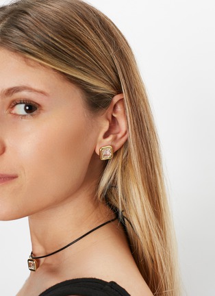 细节 - 点击放大 - BEA BONGIASCA - 9K Gold Crystal Stud Earrings