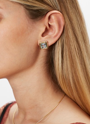 细节 - 点击放大 - BEA BONGIASCA - 9K Gold Topaz Stud Earrings