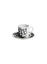 首图 –点击放大 - FORNASETTI - High Fidelity Pois Porcelain Coffee Cup And Saucer