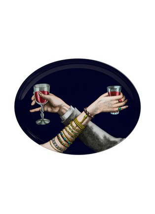 首图 –点击放大 - FORNASETTI - Brindidi Iron Oval Tray