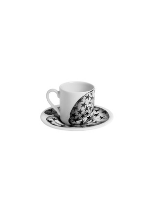 细节 –点击放大 - FORNASETTI - High Fidelity Pois Porcelain Coffee Cup And Saucer