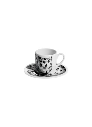 首图 –点击放大 - FORNASETTI - High Fidelity Pois Porcelain Coffee Cup And Saucer