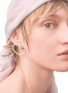 细节 - 点击放大 - BEA BONGIASCA - Big Heart 9K Gold Sterling Silver Enamel Earrings