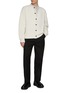 模特儿示范图 - 点击放大 - WOOYOUNGMI - Logo Embroidered Striped Shirt