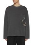 首图 - 点击放大 - WOOYOUNGMI - Vertical Floral Logo Print Cotton T-Shirt