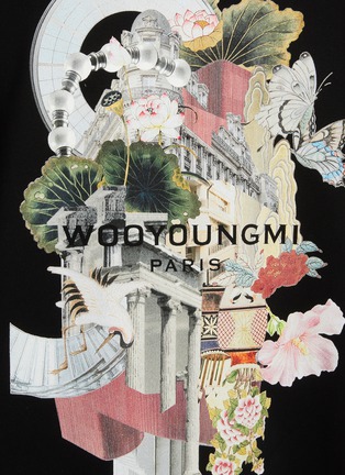  - WOOYOUNGMI - 纯棉 LOGO 花卉印花 T 恤