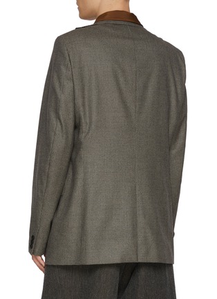 背面 - 点击放大 - KOLOR - Layered Shawl Lapel Wool Blend Blazer