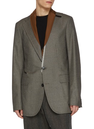 首图 - 点击放大 - KOLOR - Layered Shawl Lapel Wool Blend Blazer