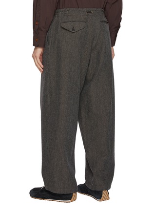 背面 - 点击放大 - KOLOR - Straight Leg Drawstring Wool Blend Pants
